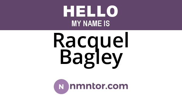 Racquel Bagley