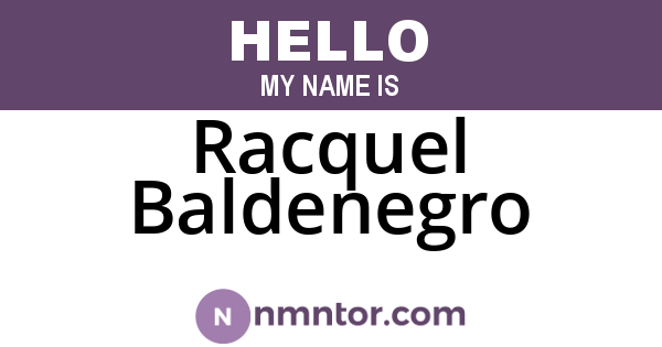 Racquel Baldenegro