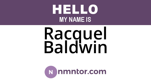 Racquel Baldwin