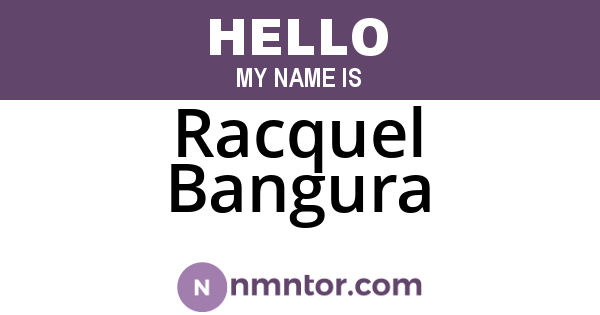 Racquel Bangura