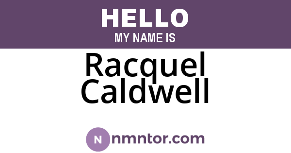 Racquel Caldwell
