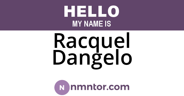 Racquel Dangelo