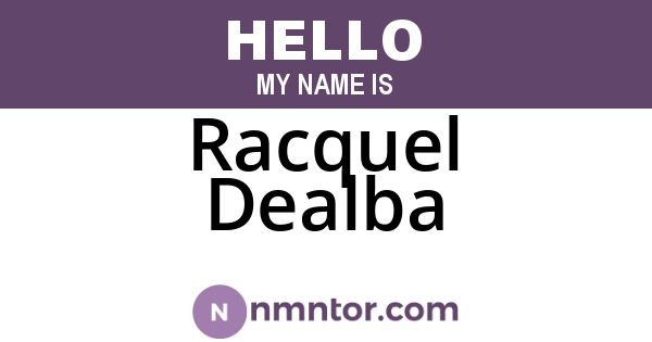 Racquel Dealba