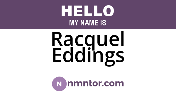 Racquel Eddings