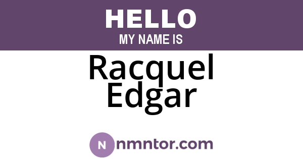 Racquel Edgar