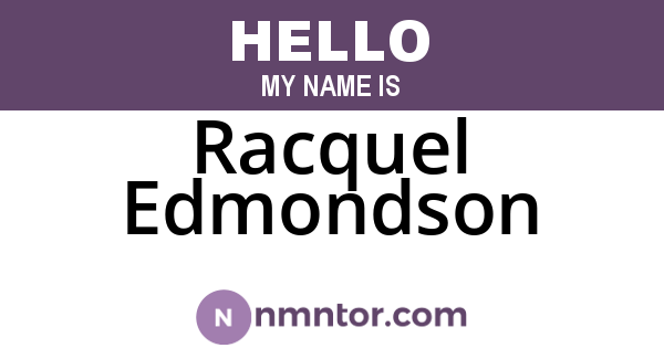 Racquel Edmondson