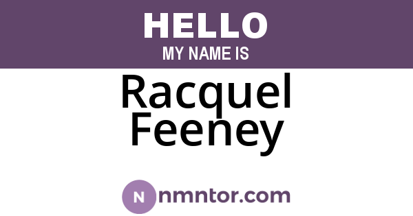 Racquel Feeney