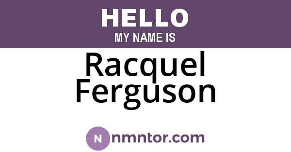 Racquel Ferguson