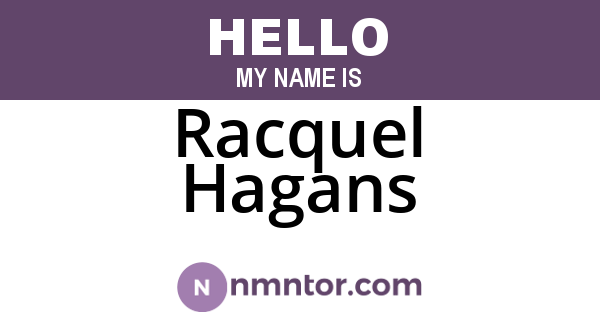 Racquel Hagans