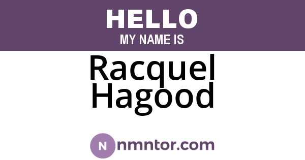 Racquel Hagood