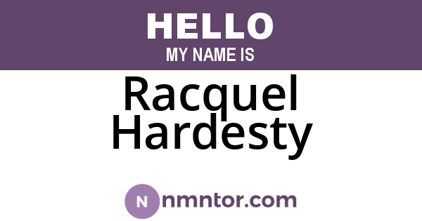 Racquel Hardesty