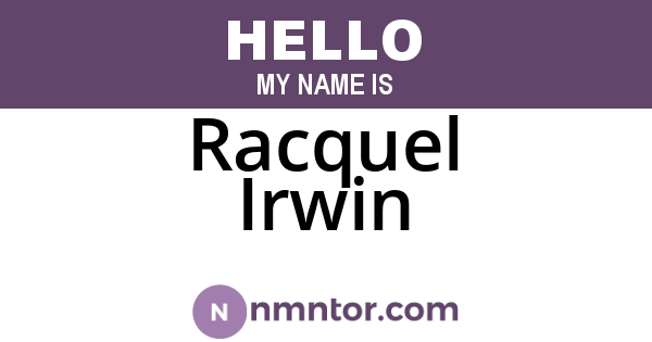 Racquel Irwin