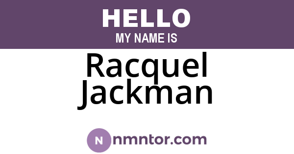 Racquel Jackman