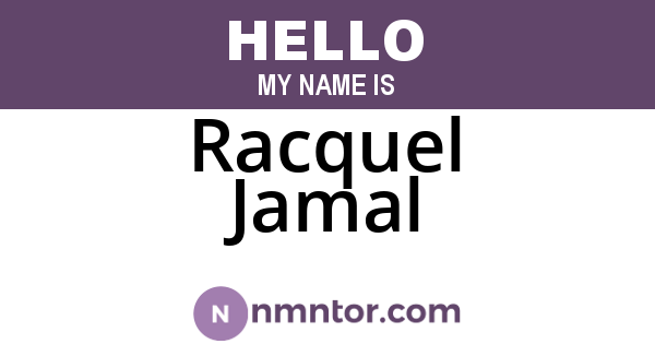 Racquel Jamal