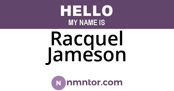 Racquel Jameson