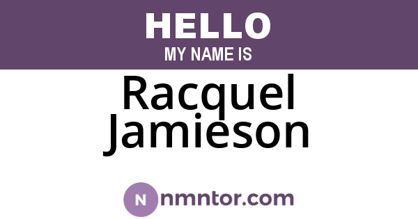 Racquel Jamieson