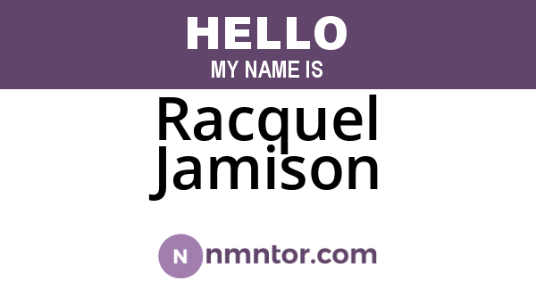 Racquel Jamison