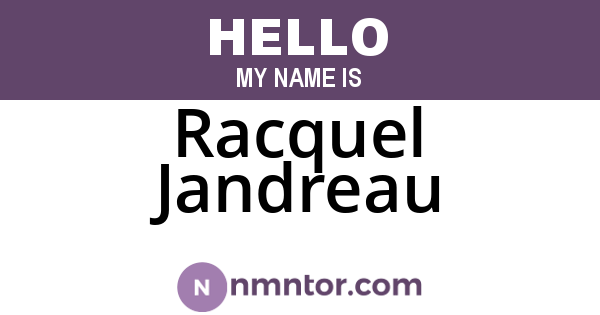 Racquel Jandreau