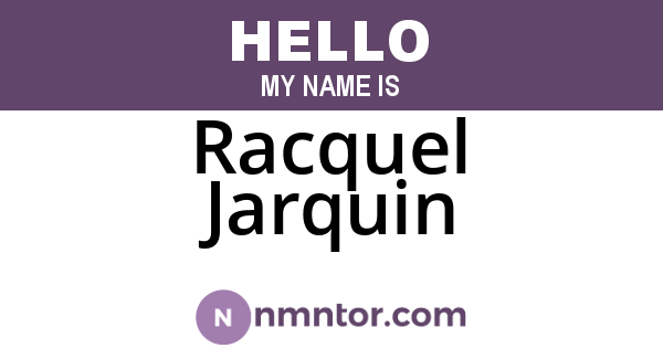 Racquel Jarquin