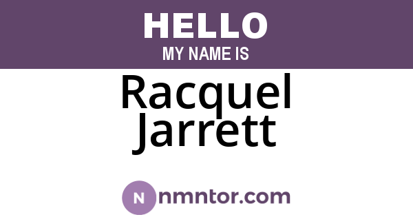Racquel Jarrett