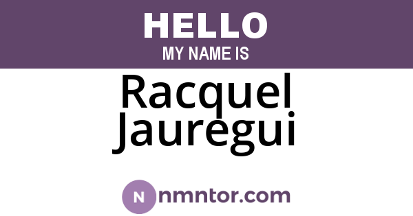 Racquel Jauregui