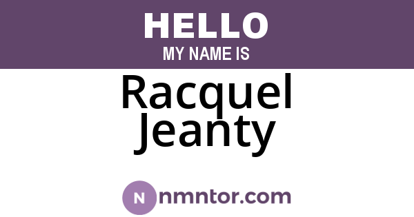 Racquel Jeanty