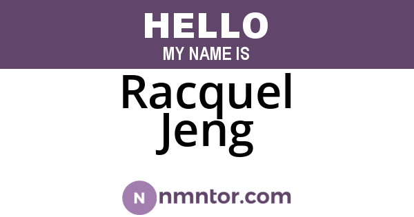 Racquel Jeng