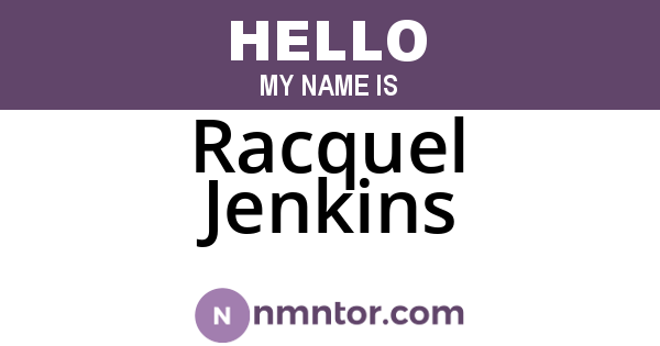 Racquel Jenkins