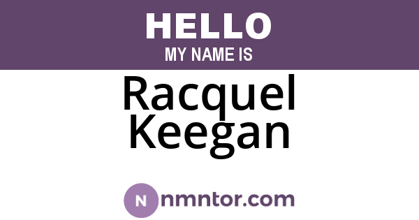Racquel Keegan