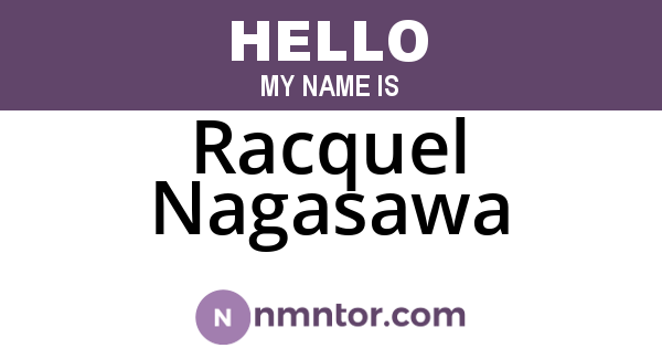 Racquel Nagasawa