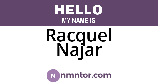 Racquel Najar