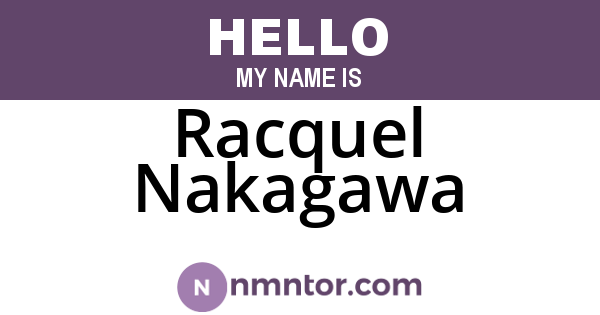 Racquel Nakagawa