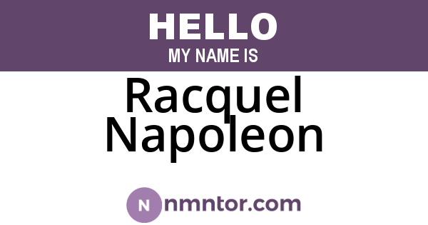 Racquel Napoleon