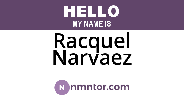 Racquel Narvaez