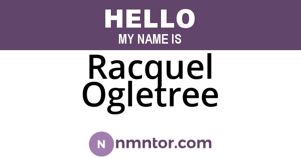 Racquel Ogletree
