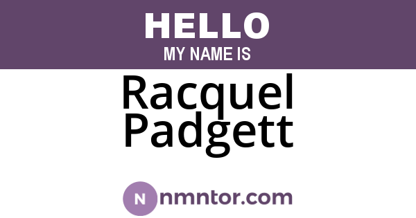 Racquel Padgett
