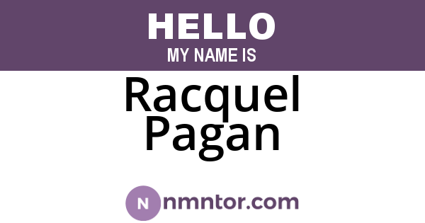 Racquel Pagan