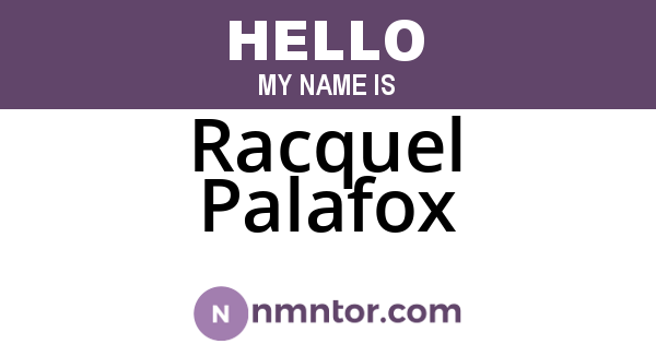 Racquel Palafox