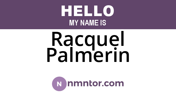 Racquel Palmerin