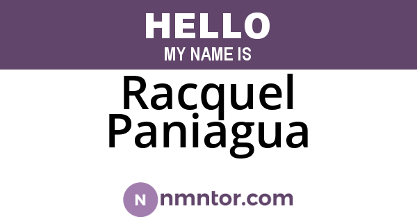 Racquel Paniagua