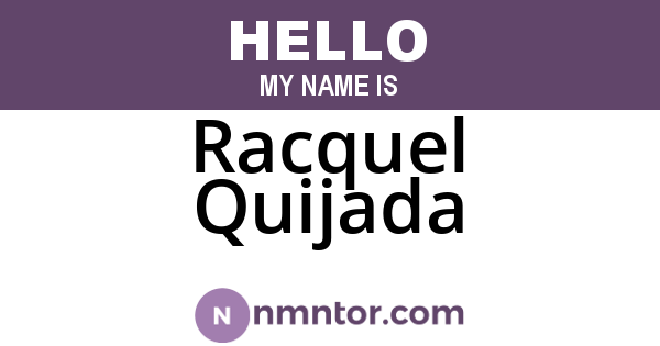 Racquel Quijada