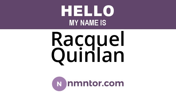 Racquel Quinlan