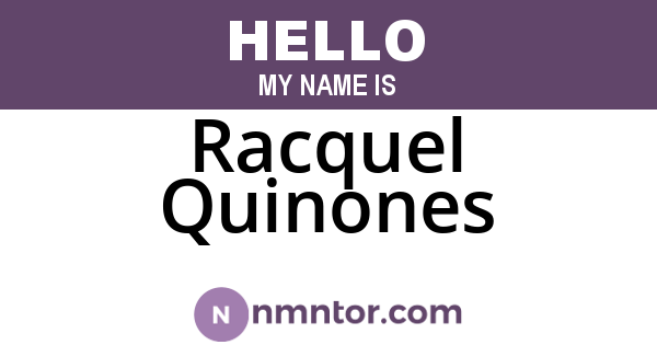 Racquel Quinones