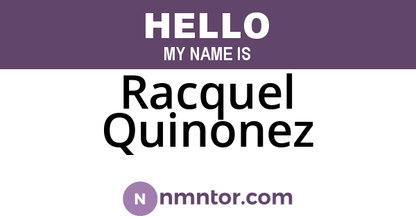 Racquel Quinonez