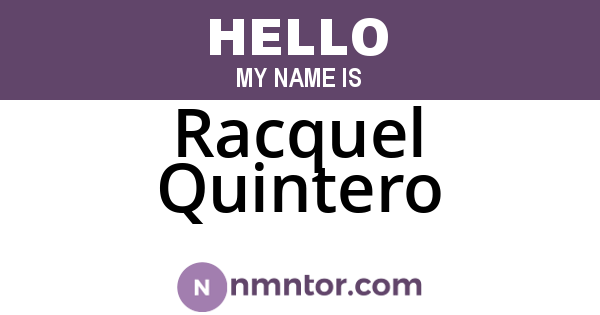 Racquel Quintero