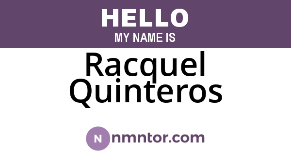 Racquel Quinteros