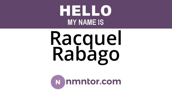 Racquel Rabago