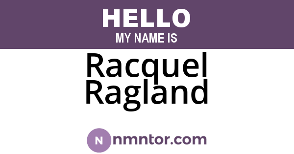 Racquel Ragland