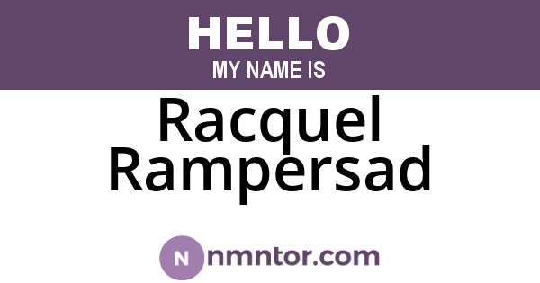 Racquel Rampersad