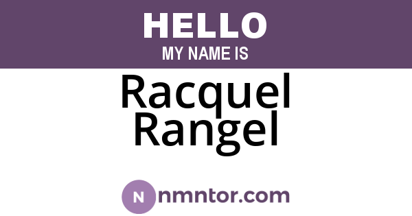 Racquel Rangel